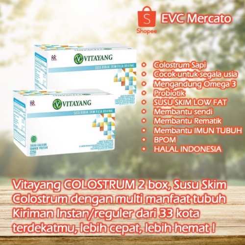 

Vitayang Susu Skim Bubuk (Colostrum) 2 box @ 15 Sachet