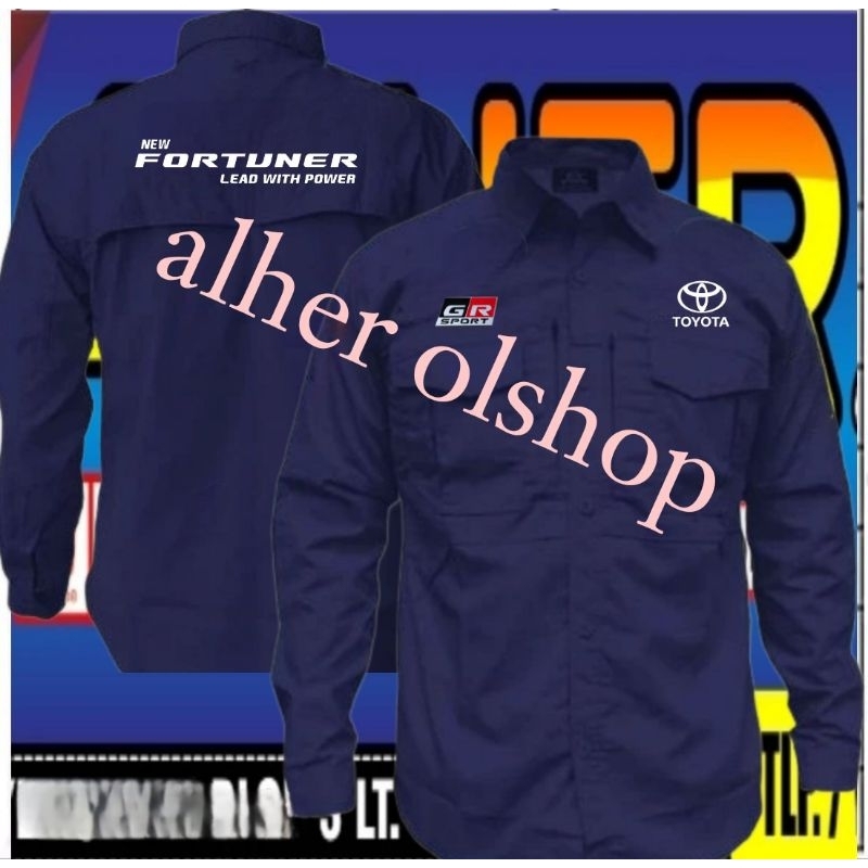 kemeja tactical Toyota Fortuner baju tactical Toyota Fortuner kemeja Toyota Fortuner baju Toyota For