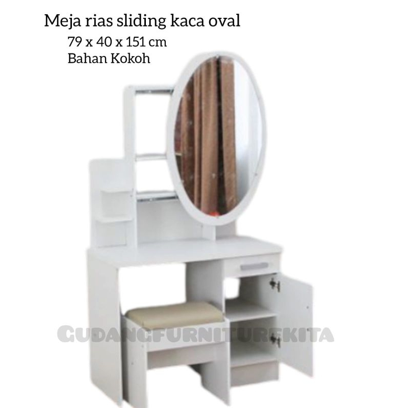 Meja Rias aesthetic/Meja rias/Meja rias minimalis/Meja rias sliding