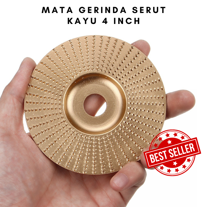 Mata Gerinda Serut Kayu Mata Gerinda Listrik Parut Amplas Kikir Tungseng Permukaan Rata Cakram 4Inch