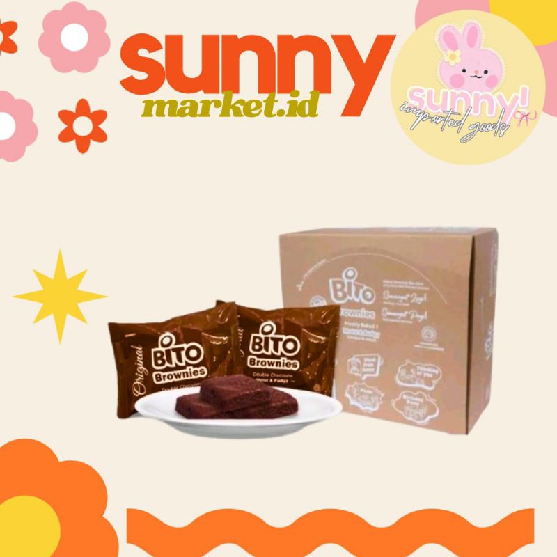 

SUNNYMARKET - BEST SELLER MURCE BITO BROWNIES BROWNIE FUDGY BROWNIES COKELAT CHOCOLATE COKLAT ISI 12