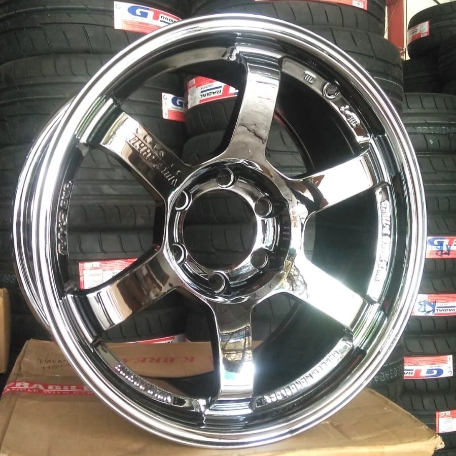 velg mobil r18 TE37 PROGRESSIVE ring 18 velg Pajero Fortuner hilux