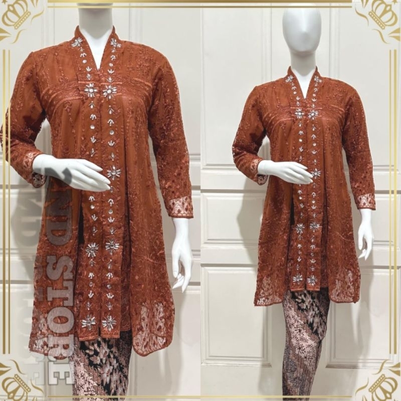 Kebaya Kartini Floy - Kebaya Dres Kartini Modern - Dres Kebaya Kartini - Kebaya Payet - Kebaya Pesta
