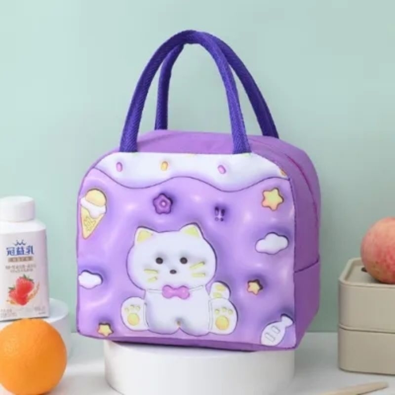 Tas Bekal Makan Anak Karakter Lunch Box Dengan Penahan Panas