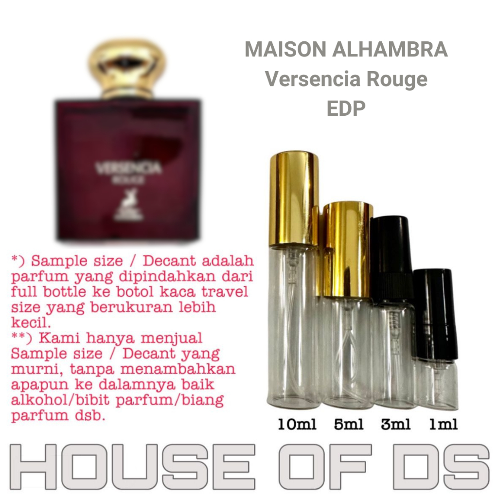 Decant Maison Alhambra Versencia Rouge EDP 2ml/3ml/5ml/10ml