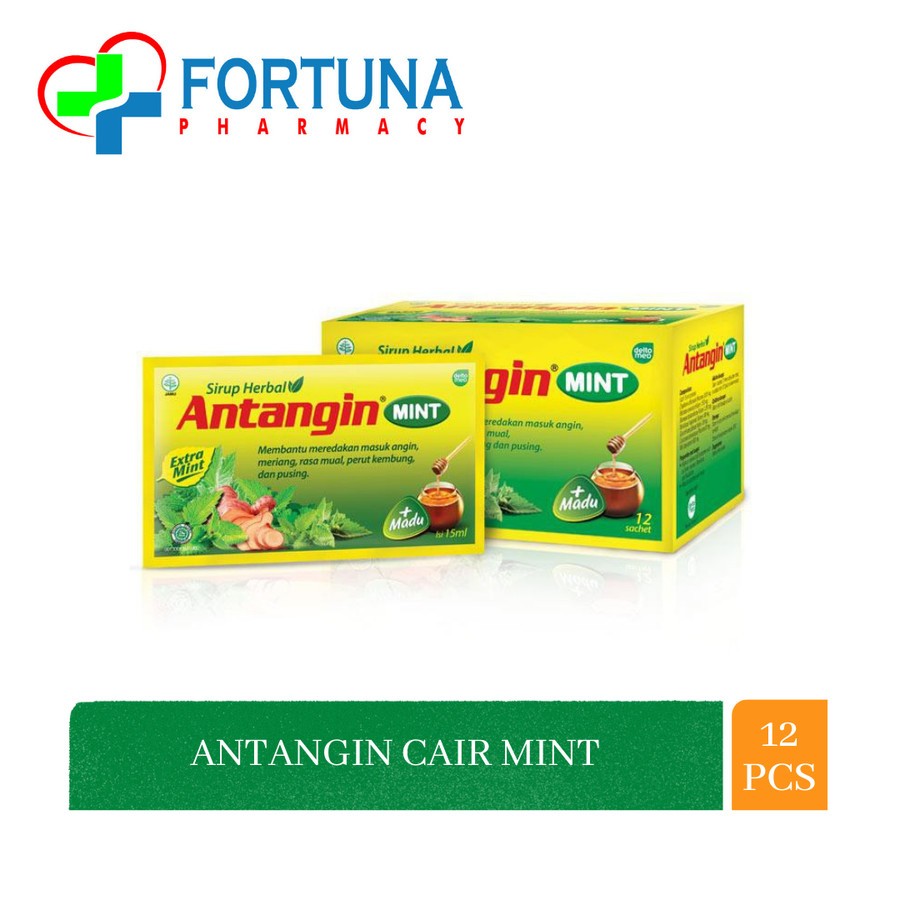 

ANTANGIN JRG GINGER MINT CAIR | 1 Box isi @12 sachet (15ml)