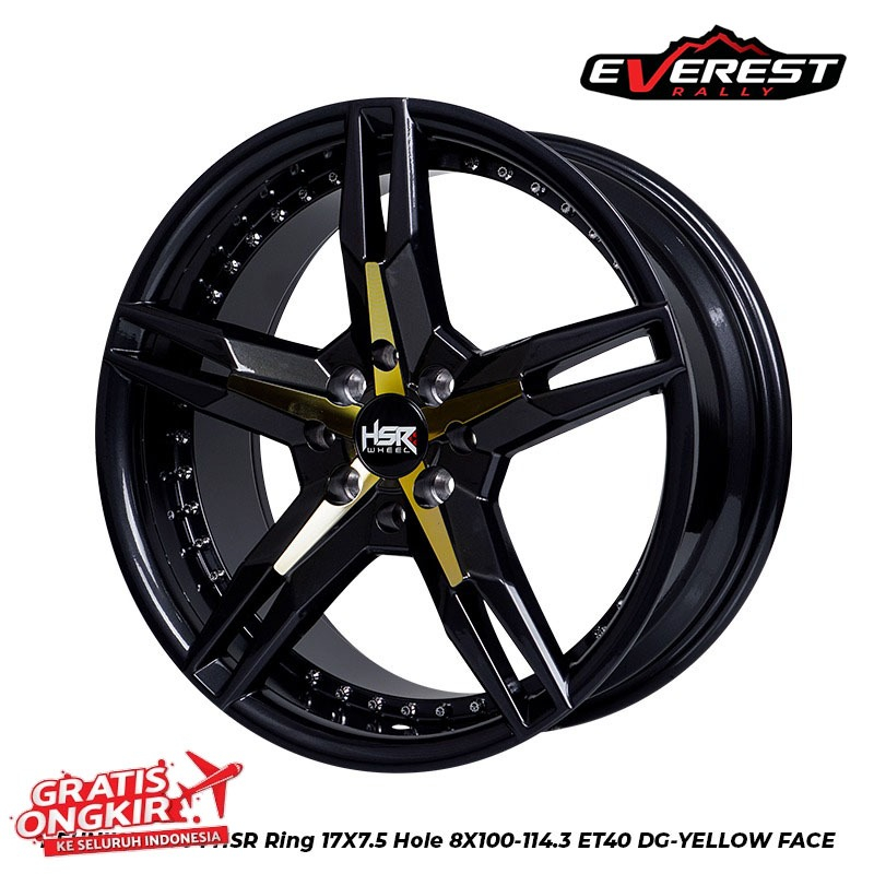 VELG RACING HSR KEUNIKAI RING 17 LEBAR 75 UNTUK MOBIL CITY, LIVINA