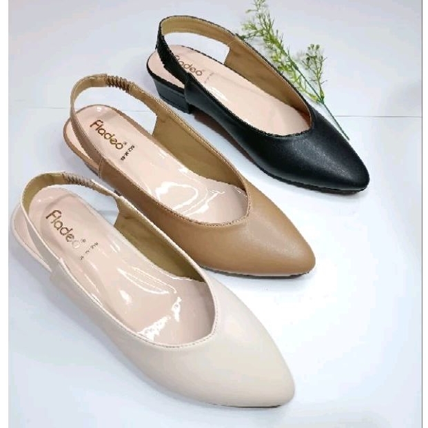 (BERHADIAH LANGSUNG) Sendal Termurah Heels Hak 3 cm #karet belakang