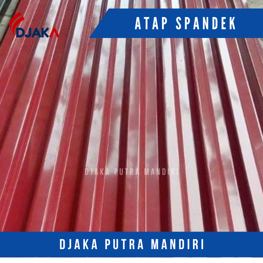 Atap spandek galvalum warna 0,35 - 9 gelombang