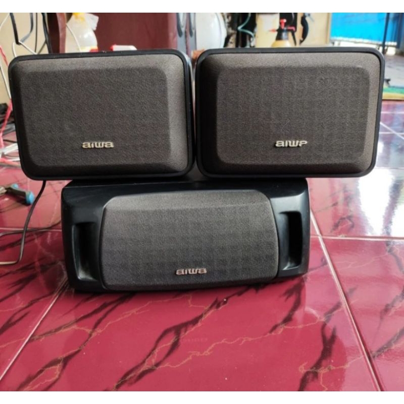 Speaker Surround dan Centre AIWA original normal