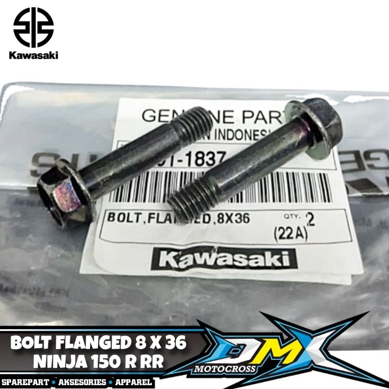 BOLT FLANGED 8X36 BAUT KALIPER DEPAN NINJA 150 92001-1837