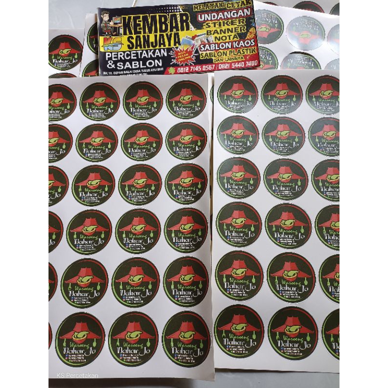 

stiker kemasan produk