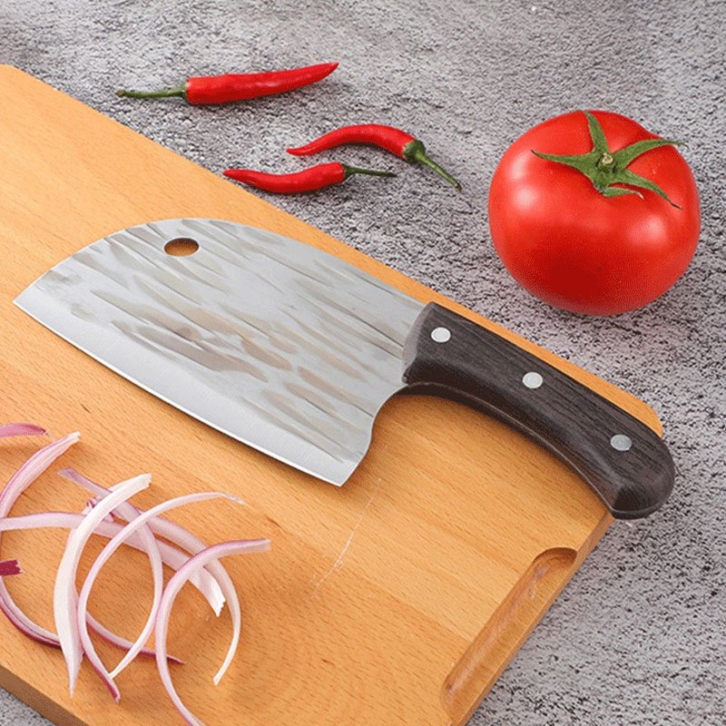 Pisau Koki Dapur  Professional Super Tajam Chef Bahan Baja Tebal Golok Daging Chef Knife Ketebalan 1