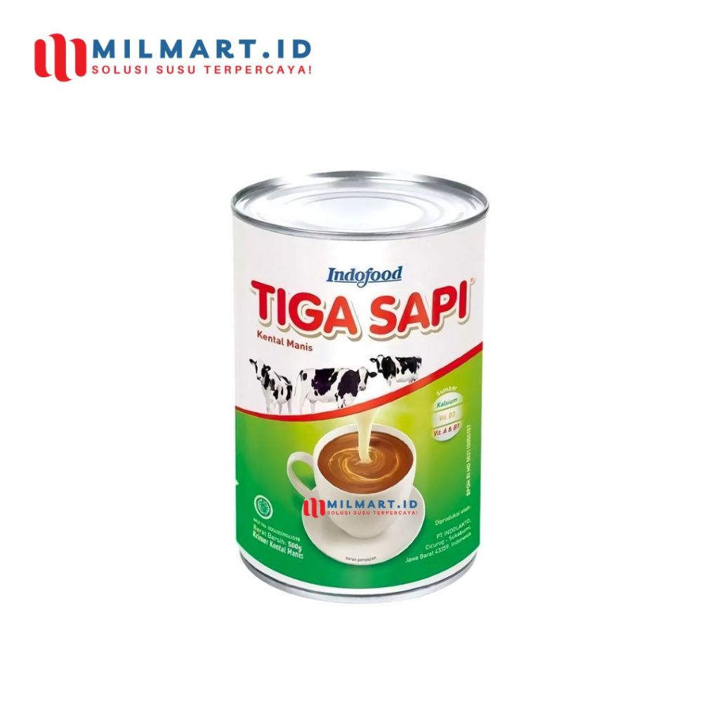 

SUSU KENTAL MANIS CAP TIGA SAPI 490 G KRIMER TIGASAPI RASA PUTIH/COKLAT COKELAT