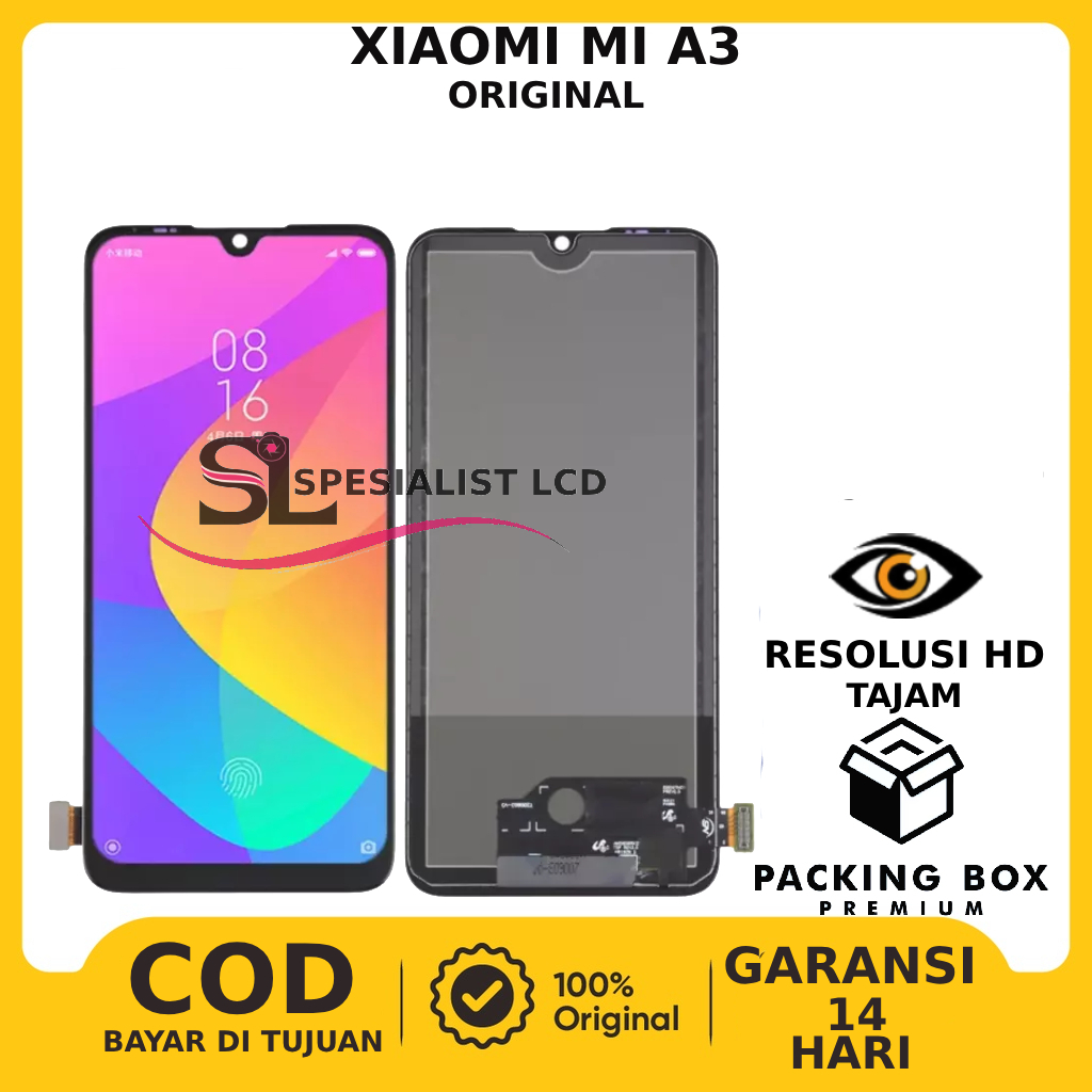 LCD XIAOMI MI A3 ORIGINAL FULLSET TOUCHSCREEN GARANSI