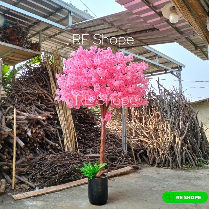 sakura blossom sakura jumbo tinggi 2,5mtr / pohon sakura pohon hias artificial/ bunga sakura meihua 