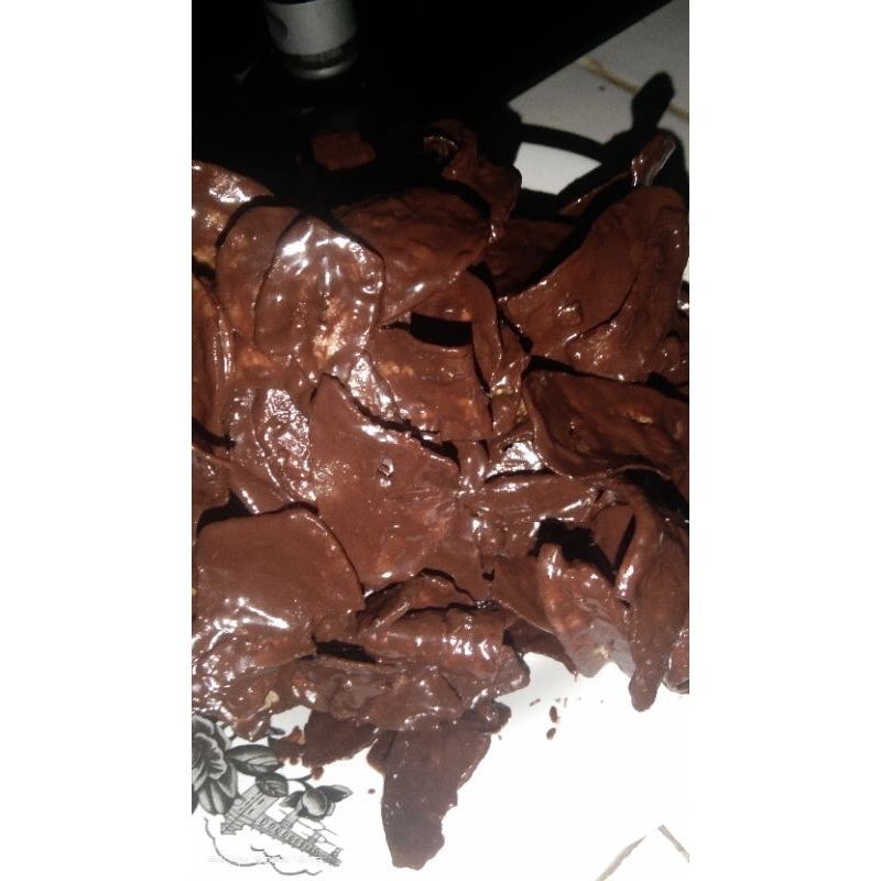 

Kripik pisang coklat lumer kemasan 150 gram
