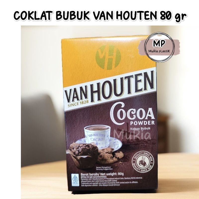 

coklat bubuk Van Houten 80 gr/coklat bronis