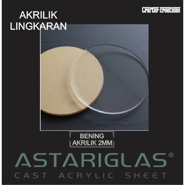 

ASTARIGLAS BENING/CLEAR Bulat / Lingkaran 2mm Rp25