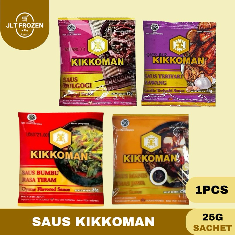 

Kikkoman Saus / Sauce Bulgogi / Garlic Teriyaki Sauce / Oyster Sauce Tiram / Saus Manis Khas Jawa 25g Sachet