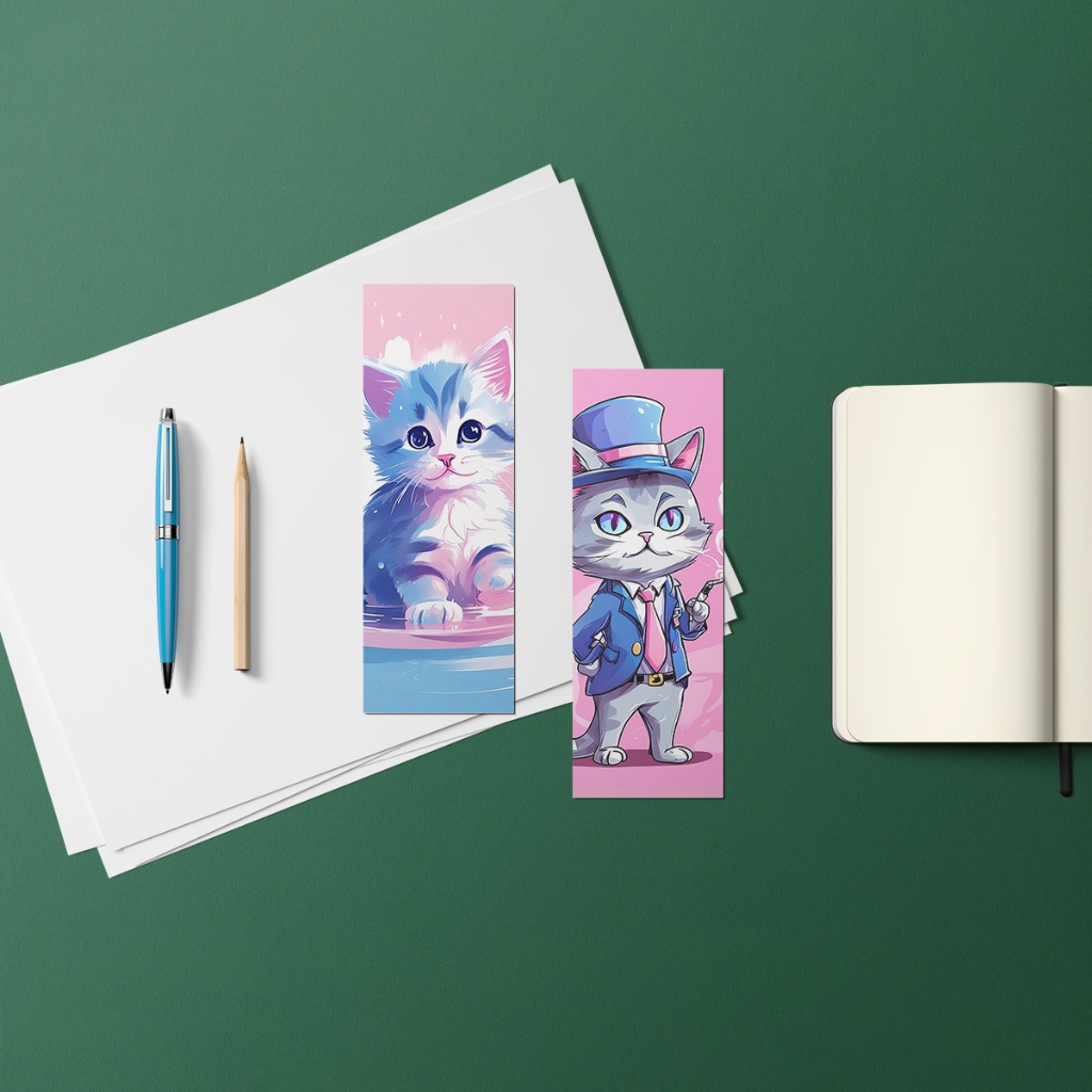 

Penanda Buku / BOOKMARK aesthetic CUTE CAT'S (SATUAN)