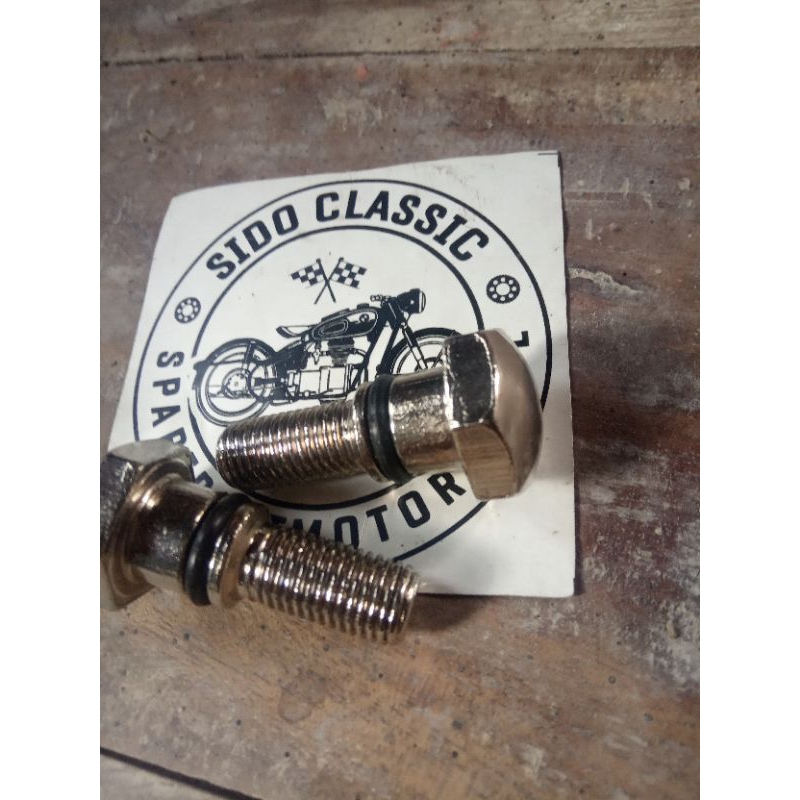 baut shok depan atas motor Honda S90 NOS