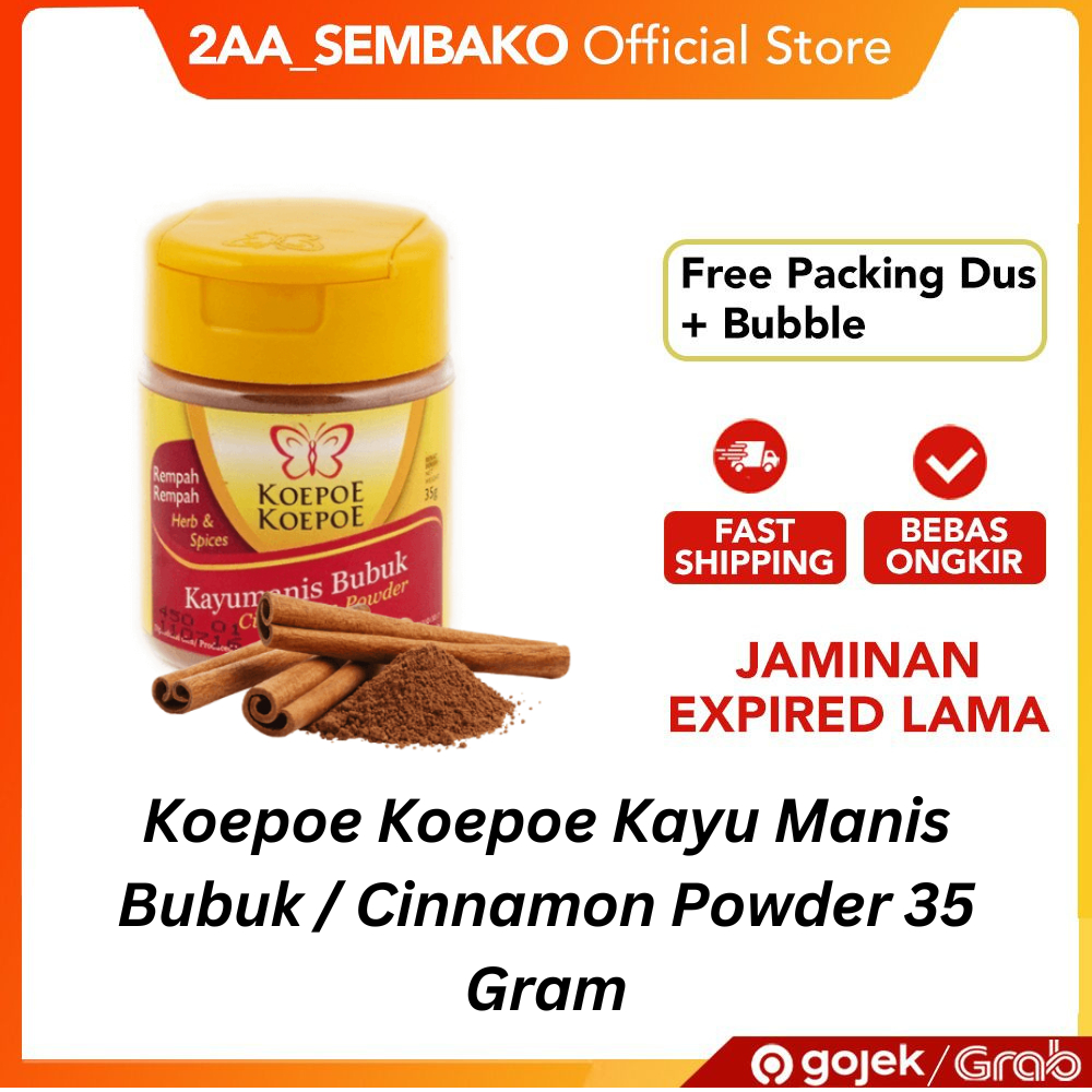 

Koepoe Koepoe Kayu Manis Bubuk / Cinnamon Powder 35 Gram