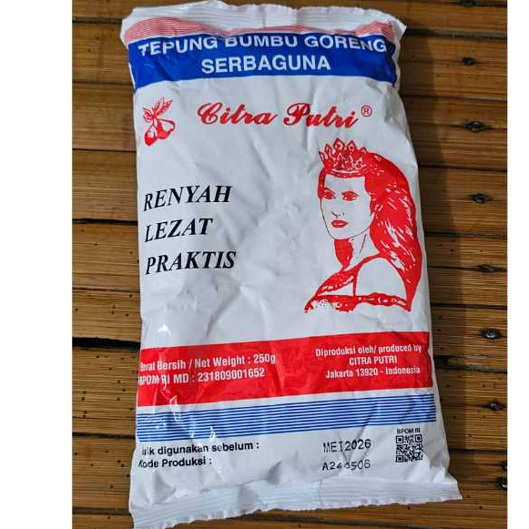 

Tepung Putri 250gr / Citra Putri 250 gram Bumbu Ayam Goreng Serbaguna
