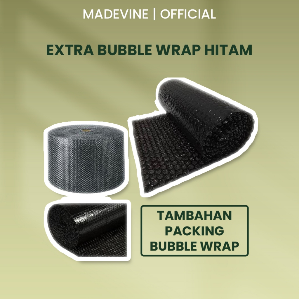 

Extra Bubble Wrap | Tambahan Packing Supaya Lebih Aman - Madevine