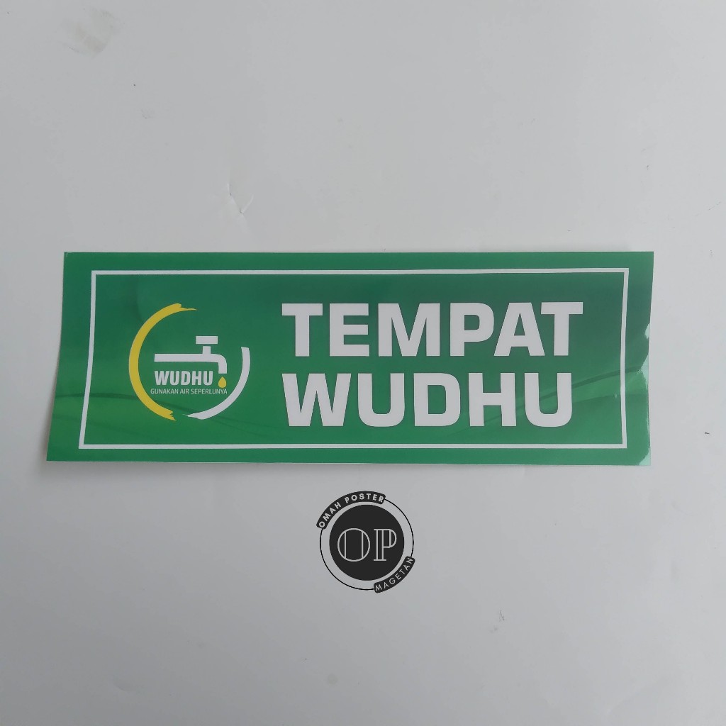 

Stiker Tempat Wudhu - Petunjuk Tempat Wudhu - Stiker Vinyl