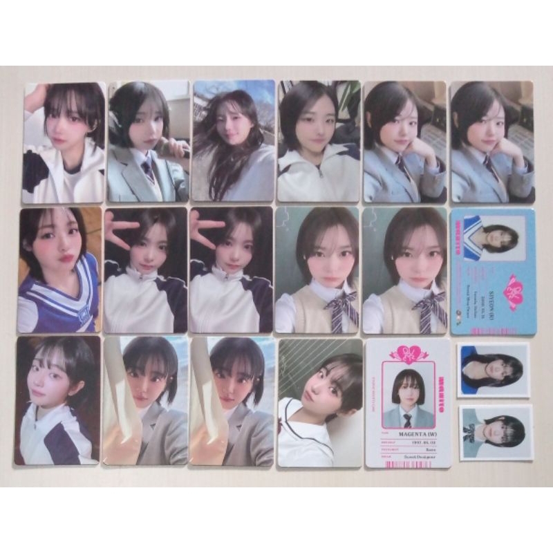 Photocard QWER Album Manito Chodan Magenta Siyeon Hina ID Card Photo