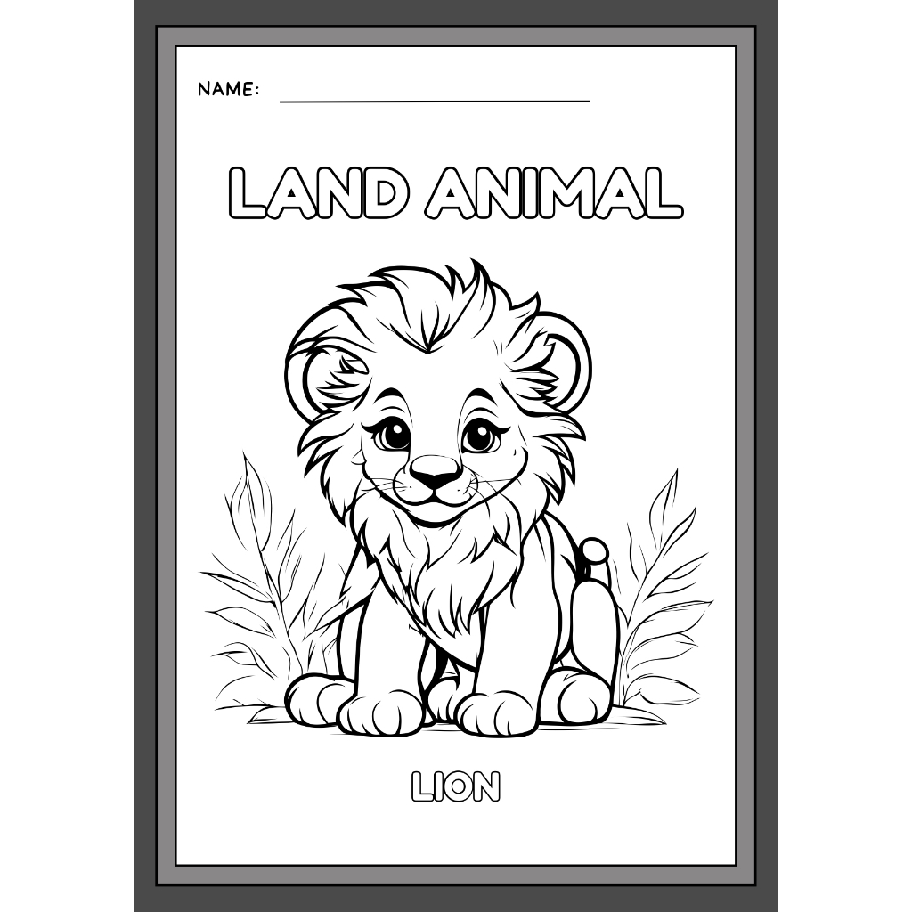 

Kertas Mewarnai Edukasi Anak Mewarnai LION A4 Premium Paper