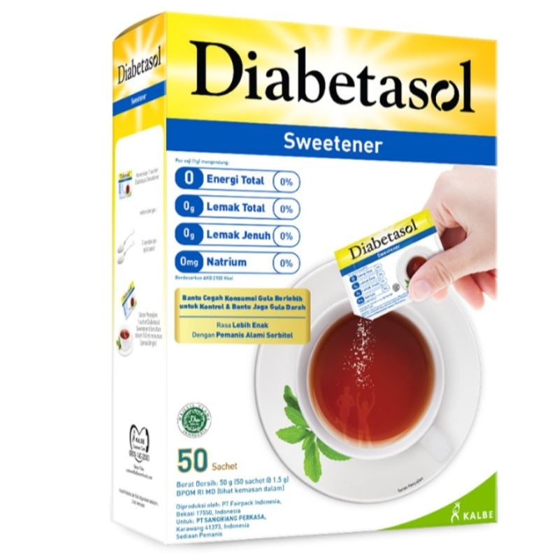 

diabetasol sweetener gula Zero calorie 0 kalori untuk penderita diabetes