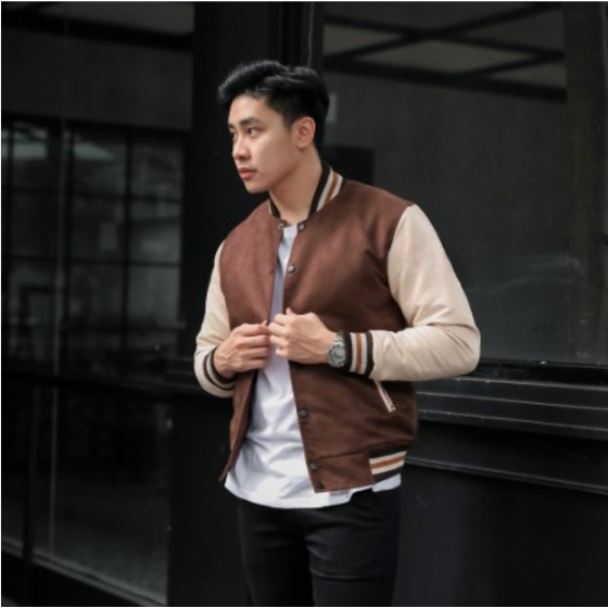 Brofash - Jaket Baseball Varsity Pria Cowok Dewasa Keren Kece Terbaru Original 100% Branded Terbaru 