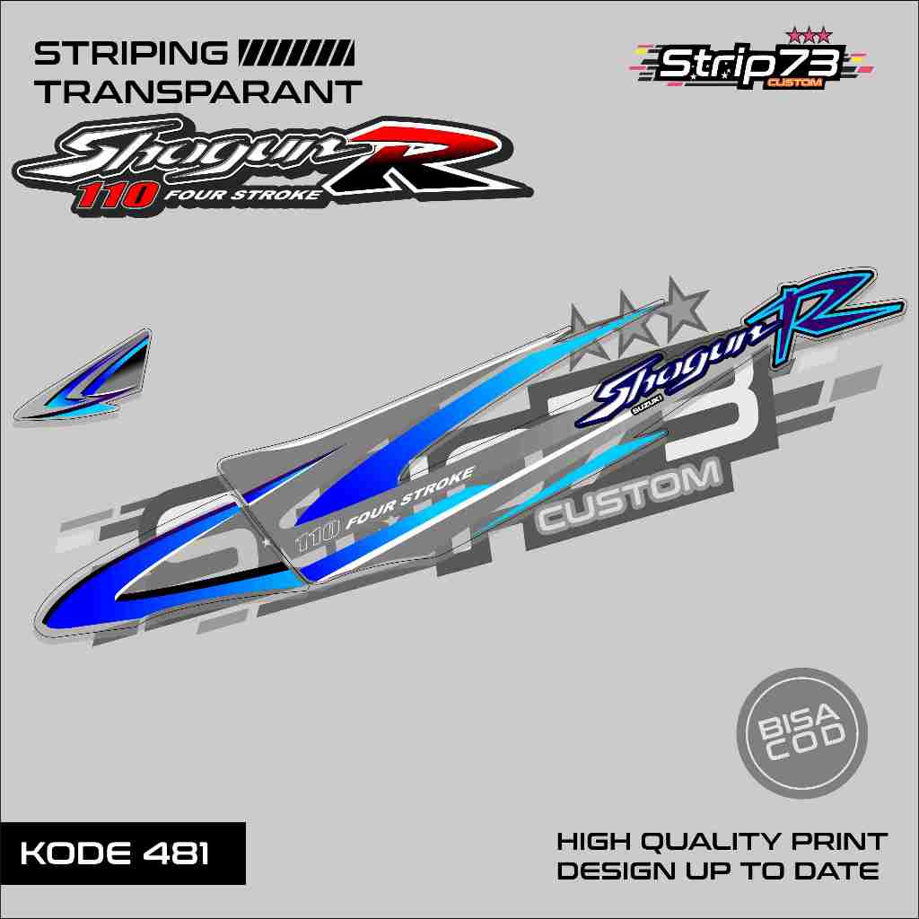 481 STRIPING TRANSPARAN SHOGUN R 110 - STRIPING TRANSPARAN SHOGUN R 110 PREMIUM