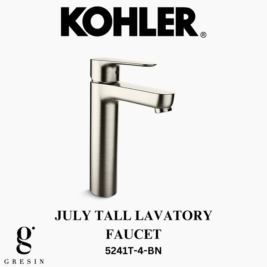 July Tall Kohler | 5241T-4-BN | Kran Wastafel Kohler