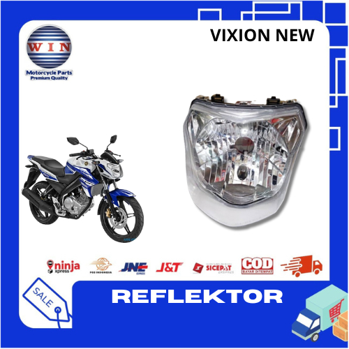 REFLEKTOR DEPAN VIXION 12 WIN REFLEKTOR LAMPU KACA DEPAN KOMPLIT VIXION NEW 2012 2013 1PA WIN