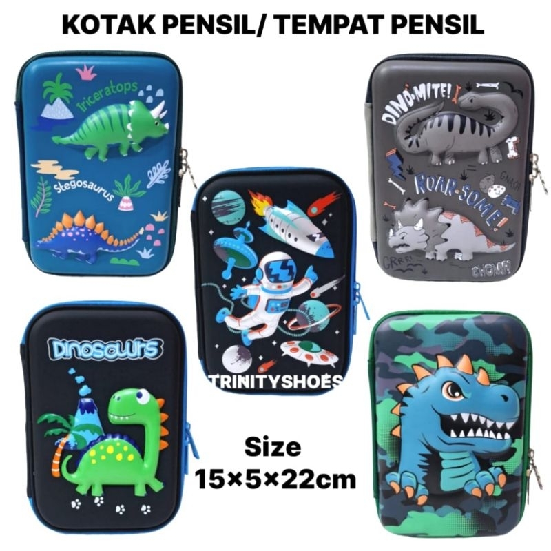 

TEMPAT PENSIL / KOTAK PENSIL ANAK LAKI LAKI 3D WATERPROOF TEMPAT PENSIL MOTIF TIMBUL