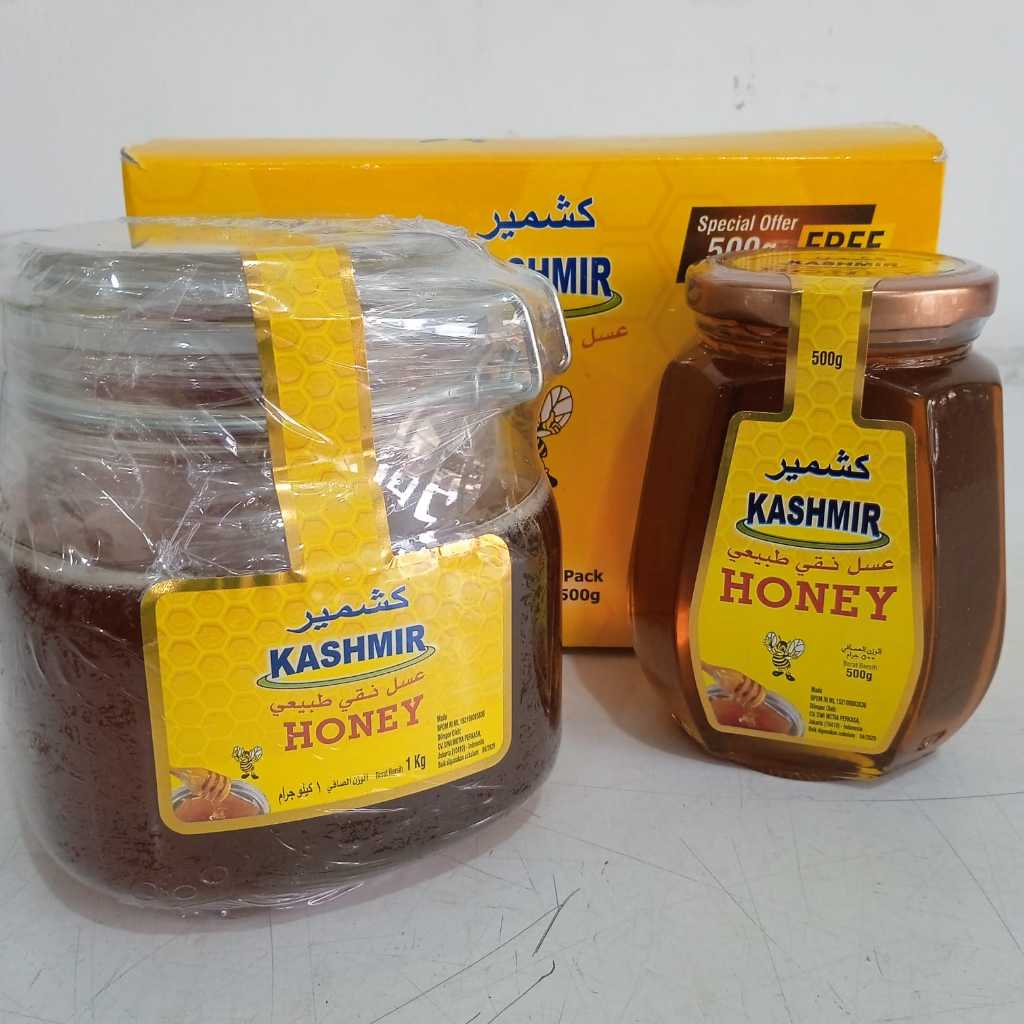 

madu Kashmir 1 kg free 500 gr combo pack promo