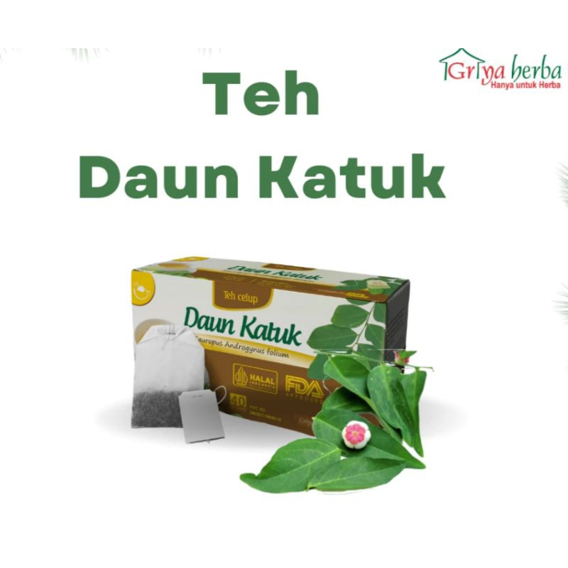 

herbal TEH DAUN KATUK ASLI HERBAL PELANCAR ASI ISI 20 KANTONG teh celup