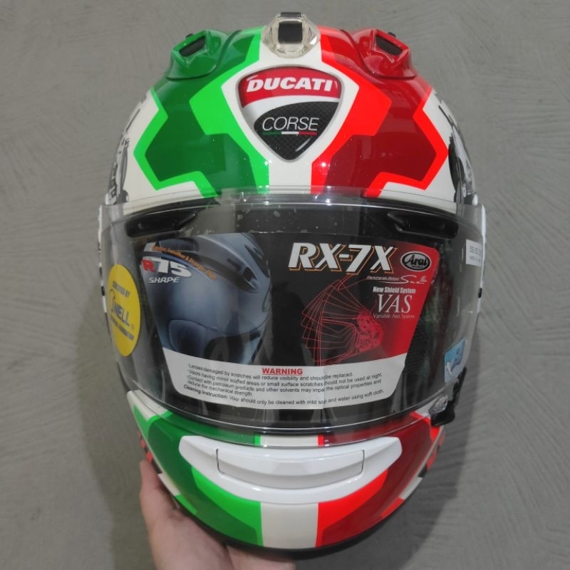 Helm Arai RX-7X Special Edition Ducati Corse V2 (Second) Size M
