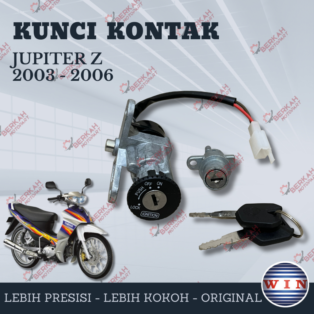 Kunci Kontak Set Plus Kunci Jok Yamaha Jupiter Z Lama 2002 2003 2004 2005 2006 5LM Merk Win