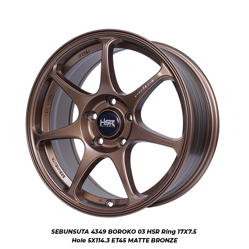 VELG MOBIL HONDA WRV RING 17 VELG HSR SEBUNSUTA