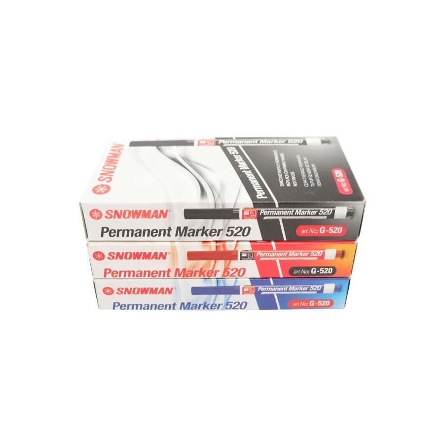 

Snowman Kecil G 520 Permanent Marker / Spidol Permanent (Tidak Bisa Dihapus)