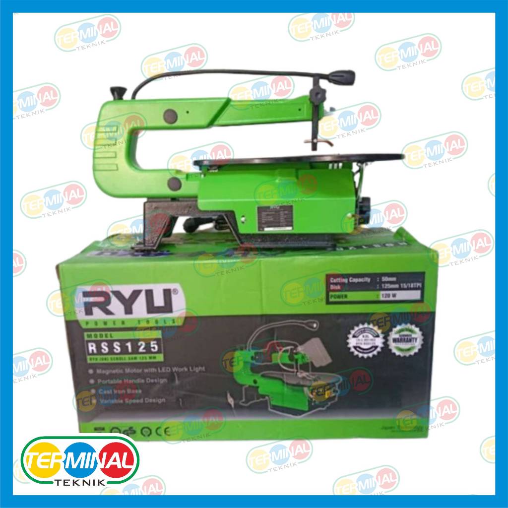 RYU Mesin Gergaji Scroll Saw RSS 125 Gergaji ukir