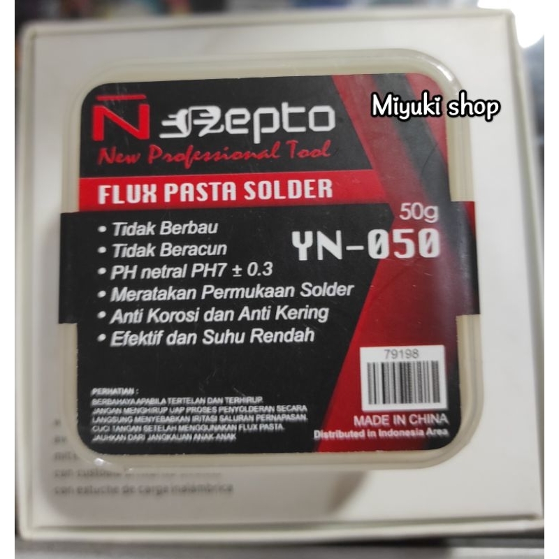 nepto flux pasta solder kemasan kotak 50gram