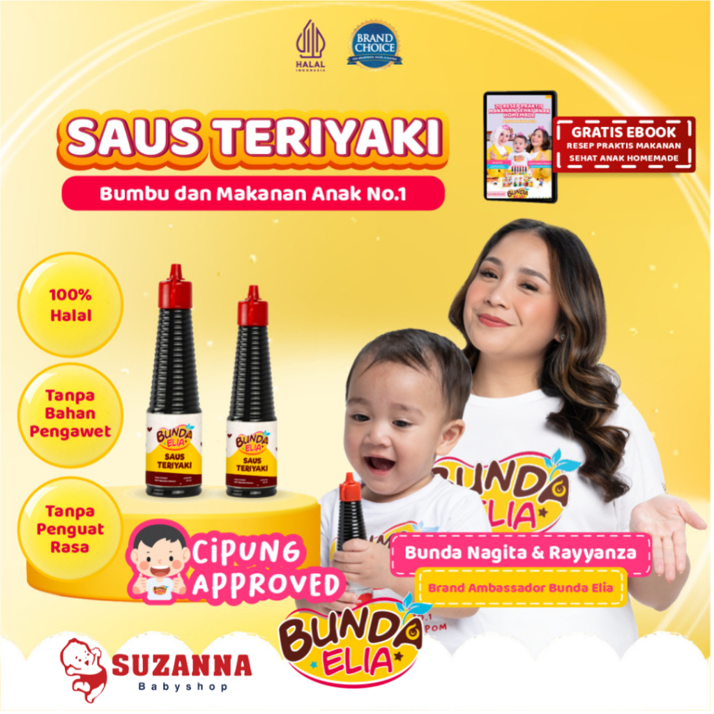 

Bumbu Bunda Elia Saus Teriyaki Non MSG 140ML