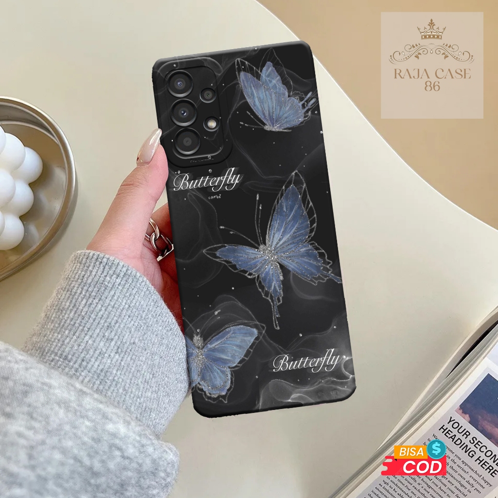 Case Samsung Galaxy A13 - Rajacase - casing Samsung A13 - Motif Softcace Kupu - Pelindung handphone 