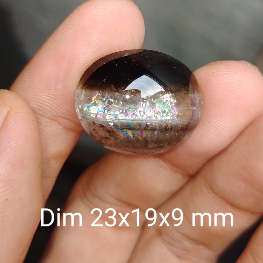 BATU KECUBUNG PELANGI SMOKY PUTIH ES ANTIK ASLI cek batu lainnya yaman api wulung opal bacan permata