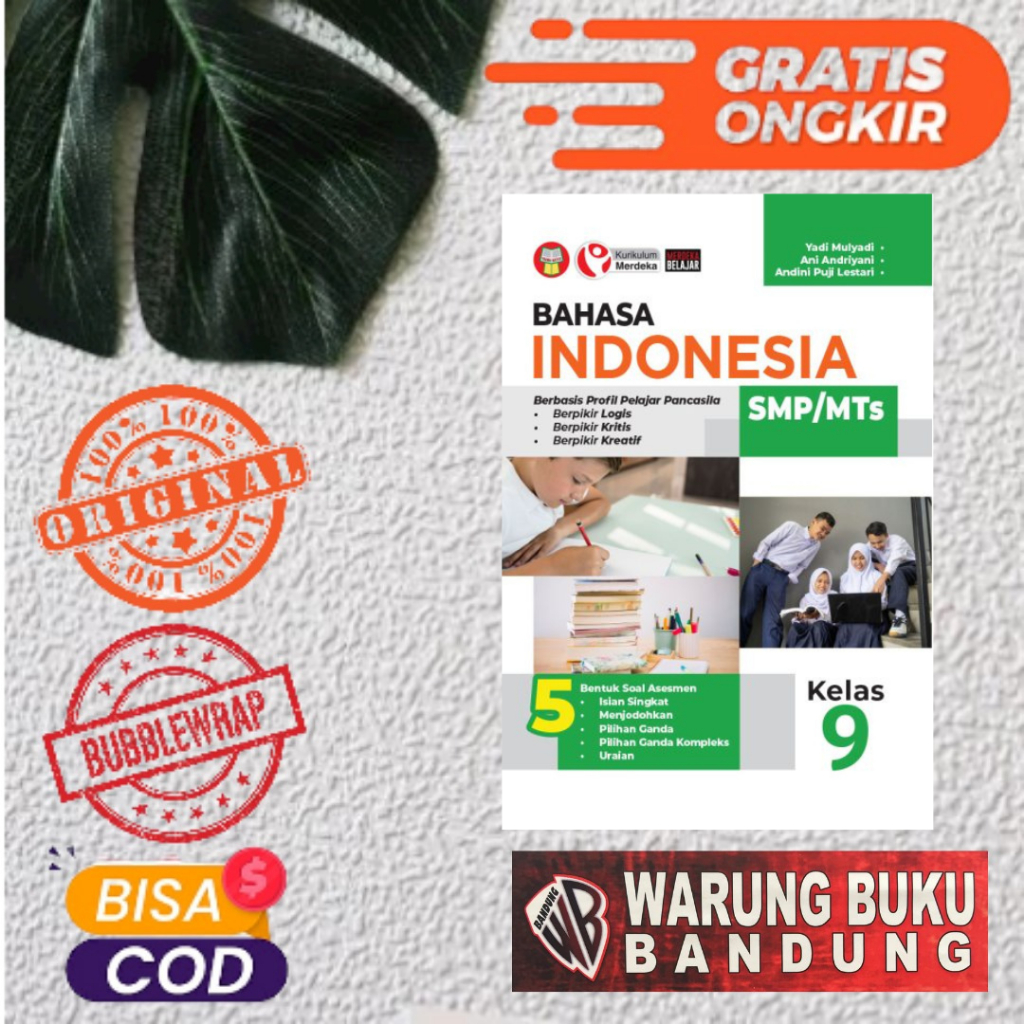 BUKU BAHASA INDONESIA UNTUK SMP/MTs KELAS 9 - YRAMA WIDYA